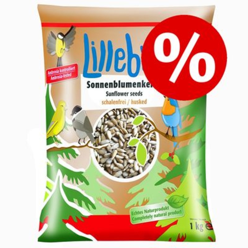 1kg/3kg Lillebro Husk-Free Sunflower Seeds Bird Food - Special Price! *