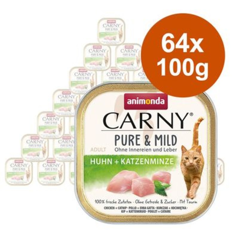 animonda Carny Adult Pure & Mild Saver Pack 64 x 100g