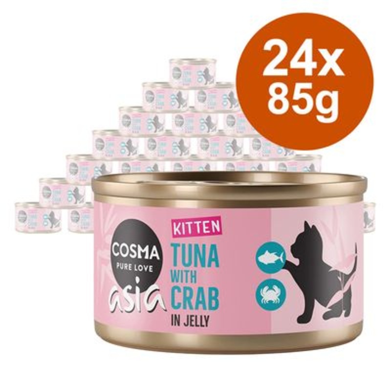 Cosma Asia Kitten in Jelly  Saver Pack 24 x 85g