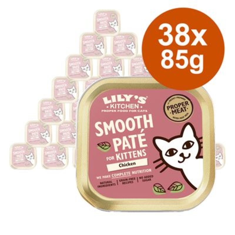 Lily's Kitchen Kitten Smooth Pat Selection Saver Pack 38 x 85g