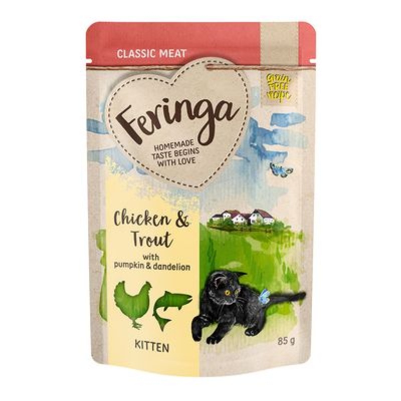 Feringa Classic Meat Menu Kitten Pouches 12 x 85g