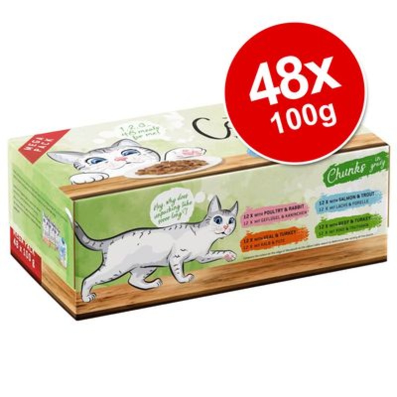 Catessy Chunks Pouches Saver Pack 48 x 100g