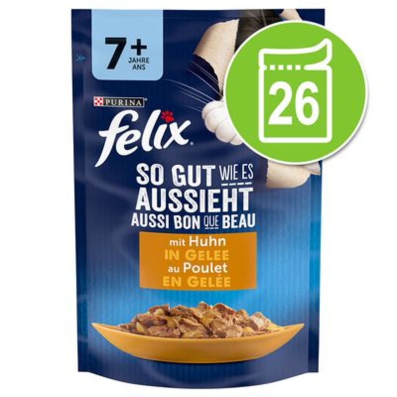 Felix Senior As Good As It Looks Pouches 26 x 85g