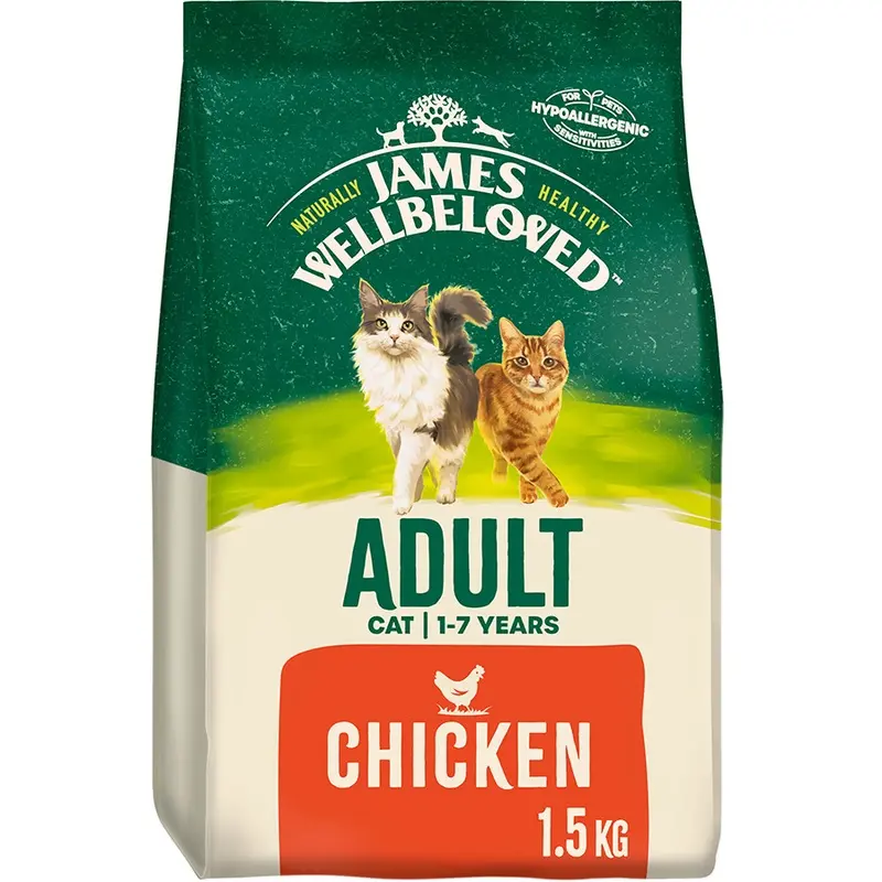 James Wellbeloved Dry Adult Cat Food Chicken 1.5Kg