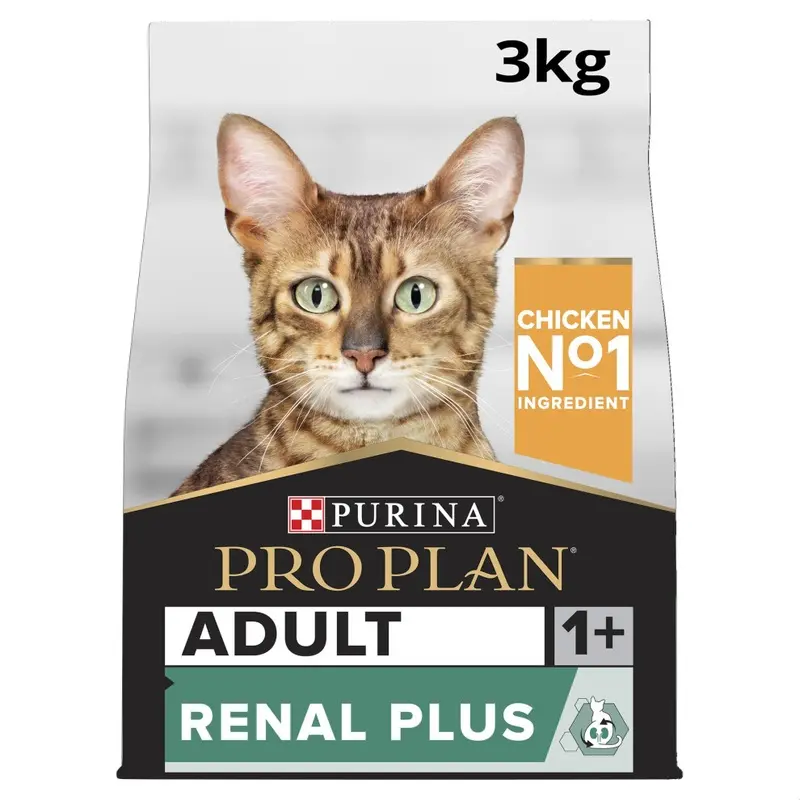 Pro Plan Pro Plan? Adult 1+ Renal Plus Rich In Chicken Dry Cat Food 3Kg