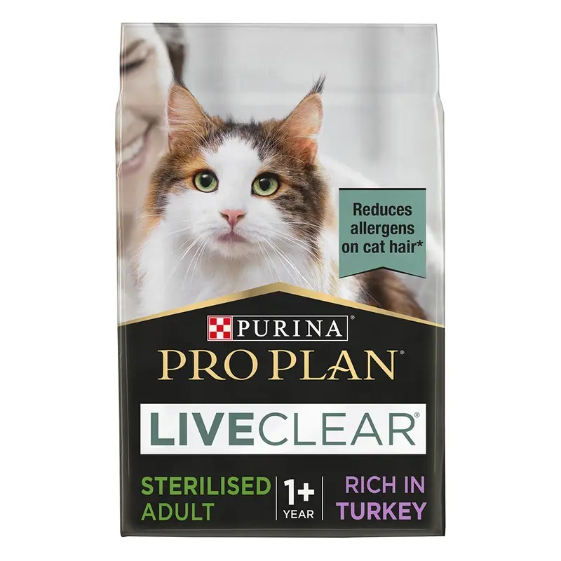 Pro Plan Purina Liveclear Sterilised Adult - Turkey - 2.8Kg