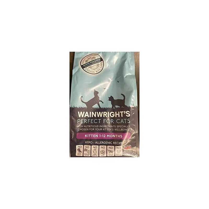 Wainwrights White Kitten Complete Dry Food Fish And Rice 1.5Kg