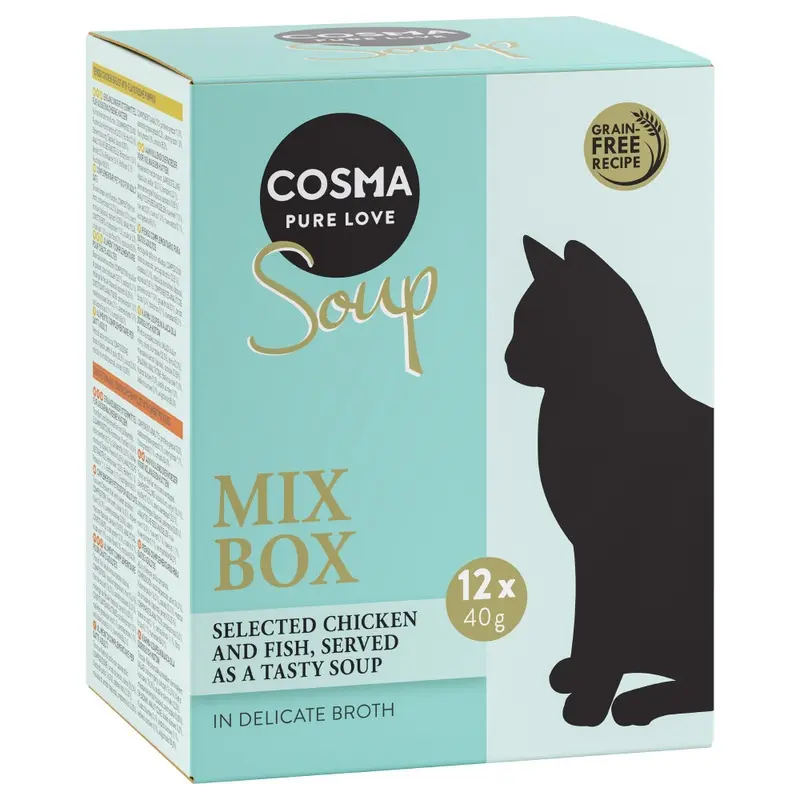 Cosma Soup 12 X 40G - Mix 1 (4 Varieties)