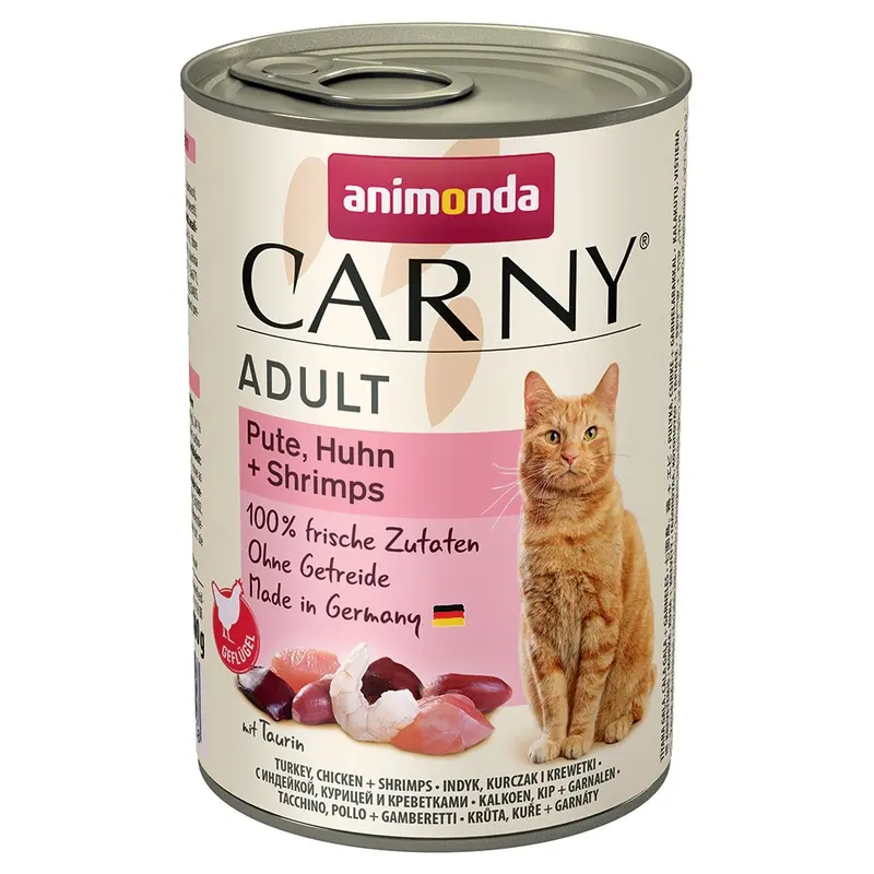 Animonda Carny Adult 6 X 400G - Turkey, Chicken & Shrimp