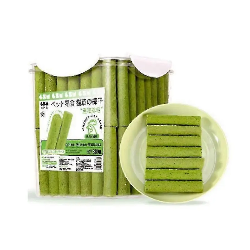 Berdexa Cat Grass Teething Sticks,Berdexa Cat Grass Feeding Stick,for Indoor Cat