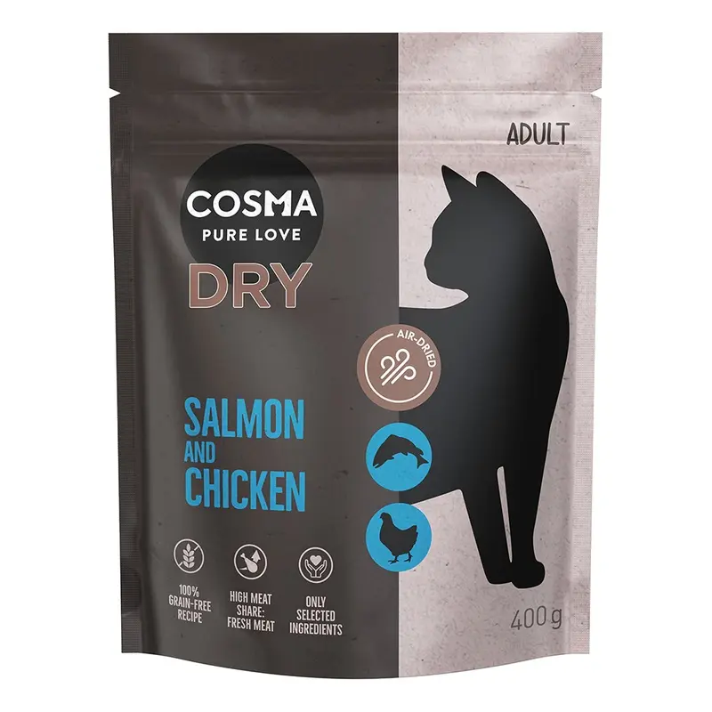 Cosma 400G Dry Cat Food - Special Price! * - Salmon & Chicken (400G)