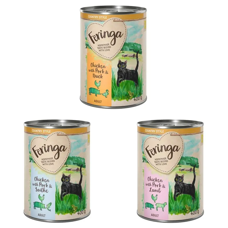 Feringa Country Style Menu 6 X 400G - Mixed Pack 2 (3 Varieties)