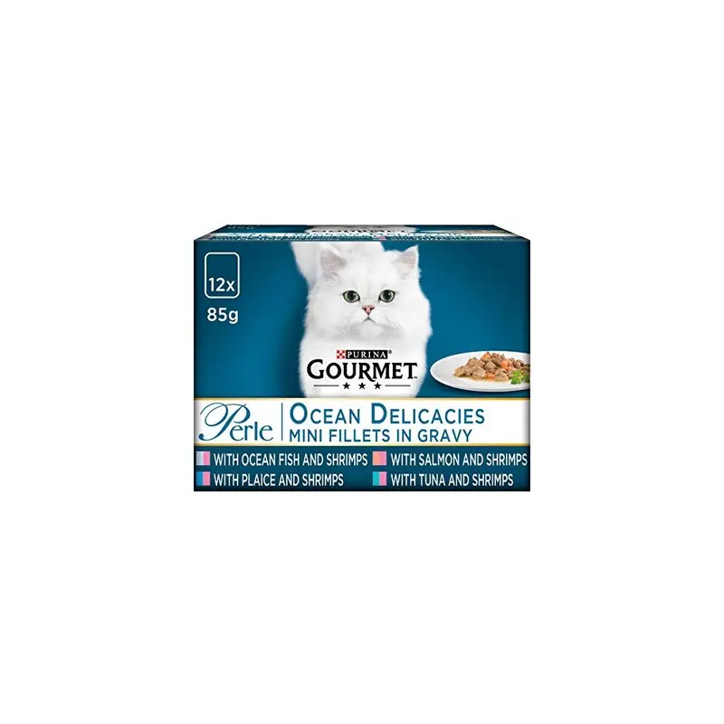 New Purina Gourmet Perle Ocean Delicacies In Gravy, X 85 G - Pack Of 4 12114310 Size 12