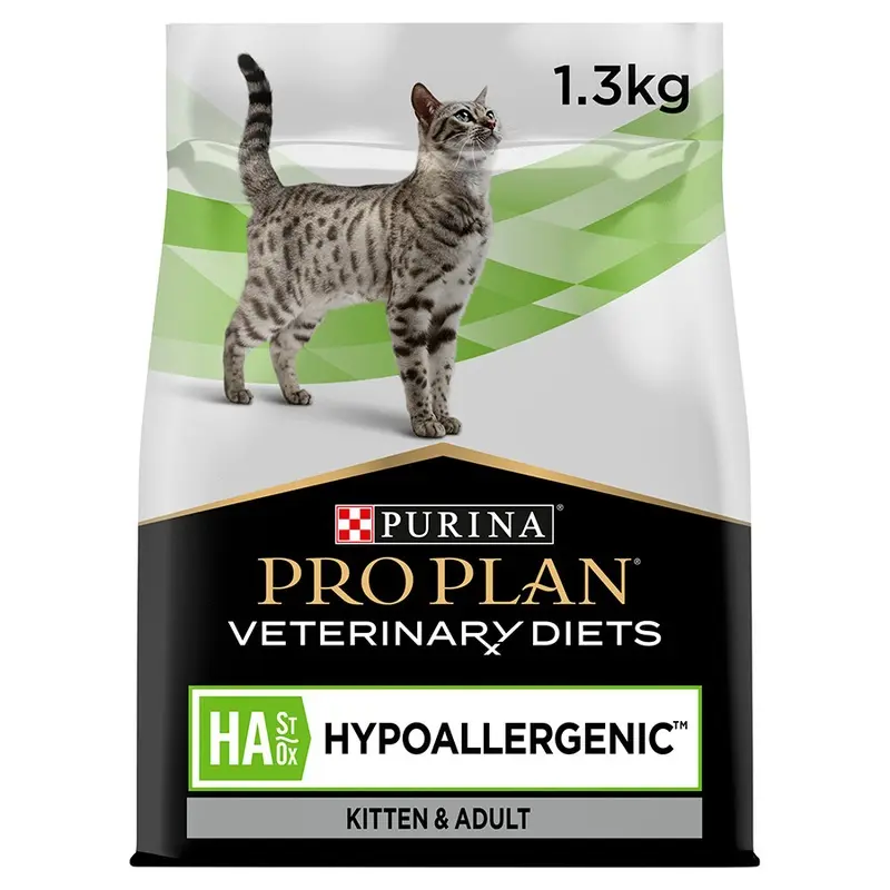 Pro Plan Vet Diet Ha Hypoallergenic Dry Cat Food 1.3Kg
