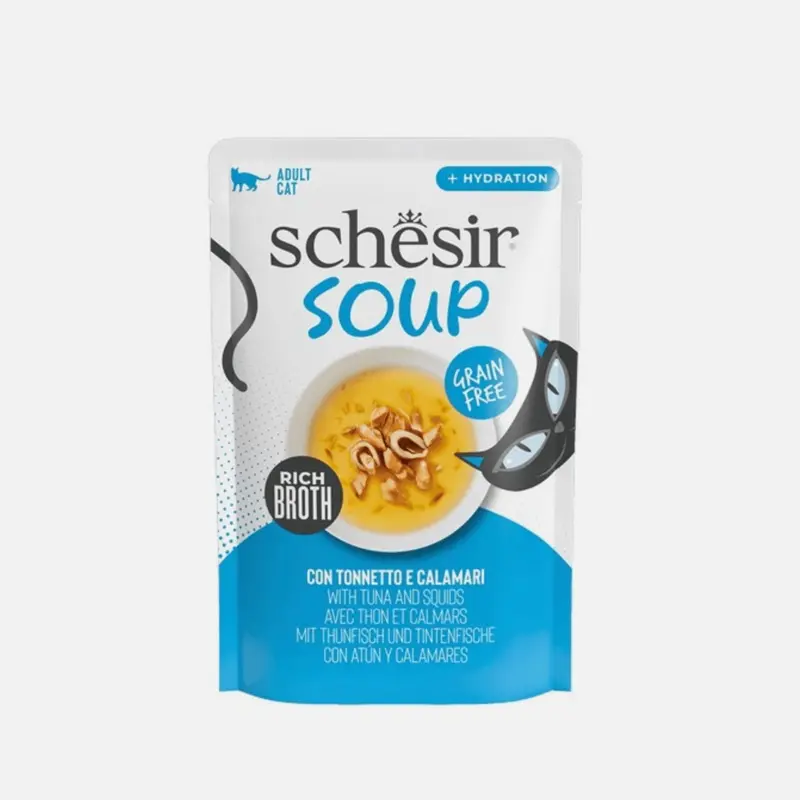 Schesir Light Cat Soup With Tuna And Squids | : 40G