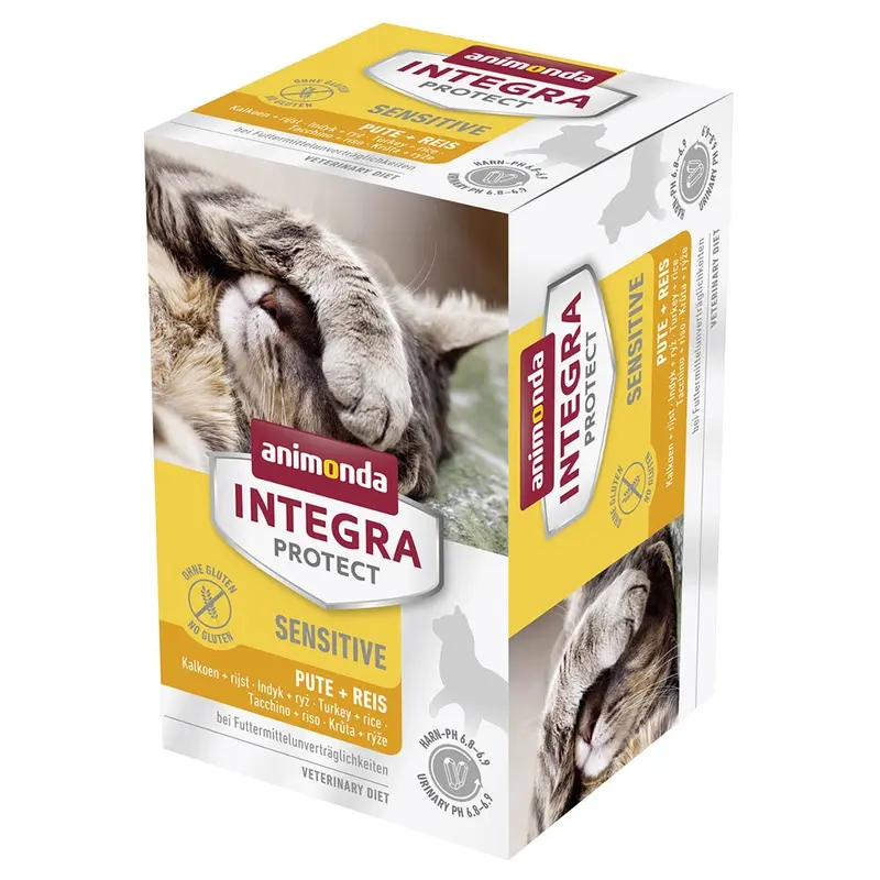 Animonda Integra Protect Sensitive 6 X 100G - Turkey & Rice