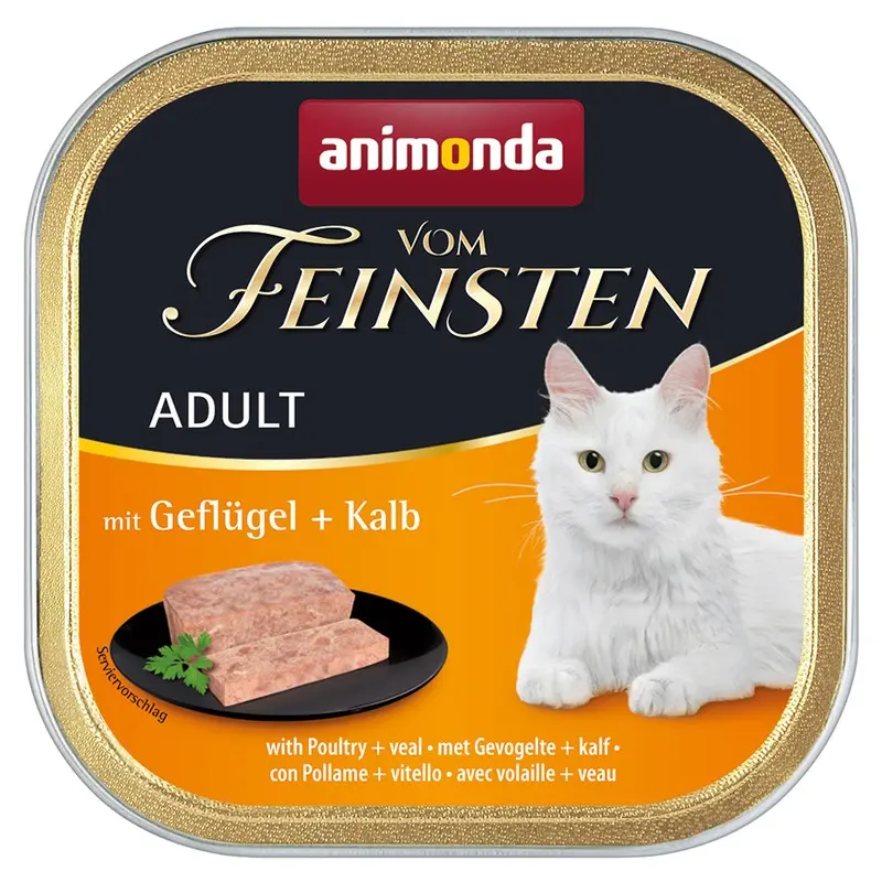 Animonda Vom Feinsten Megapack Adult 32 X 100G - Poultry & Veal