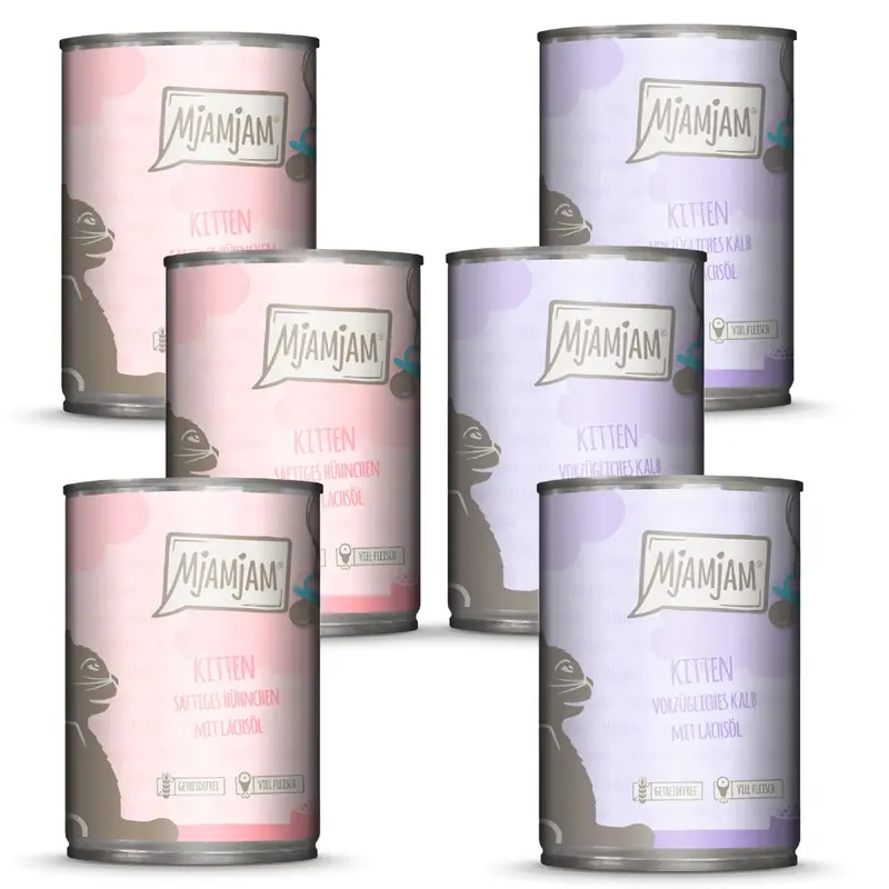 Mjamjam Mix Pack Kitten 6 X 400 G - Mix (2 Varieties)