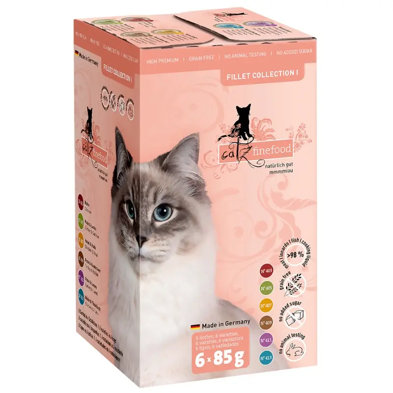 Catz Finefood Fillets Trial Pack 6 X 85G - Trial Pack (6 X 85G)