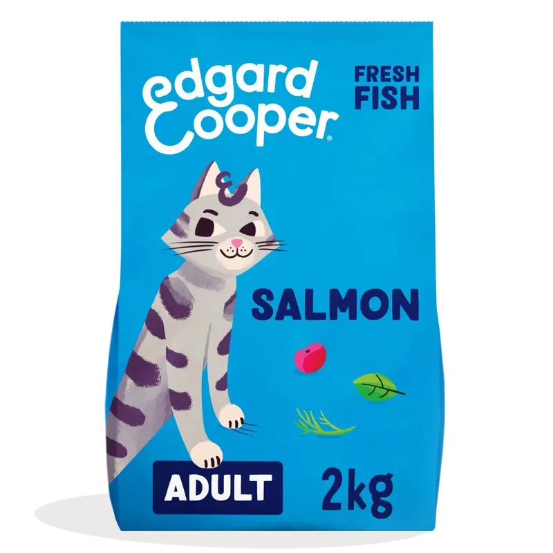 Edgard And Cooper Grain Free Dry Adult Cat Food Salmon 2Kg