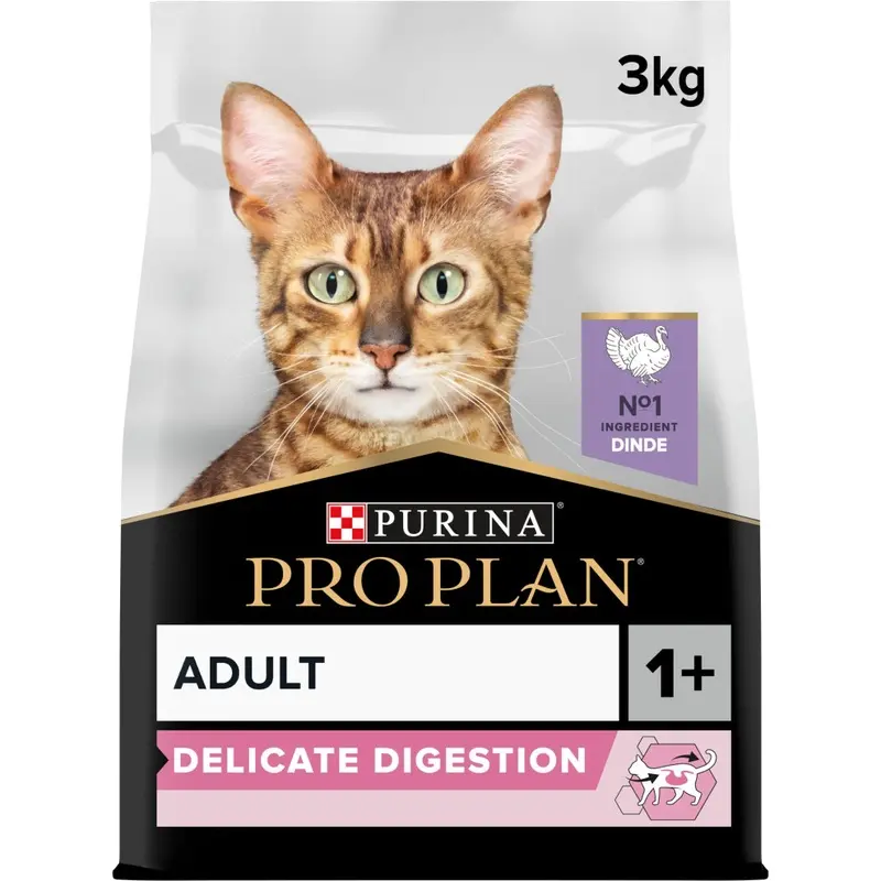 Pro Plan Pro Plan? Adult 1+ Delicate Digestion Rich In Turkey Dry Cat Food 3Kg