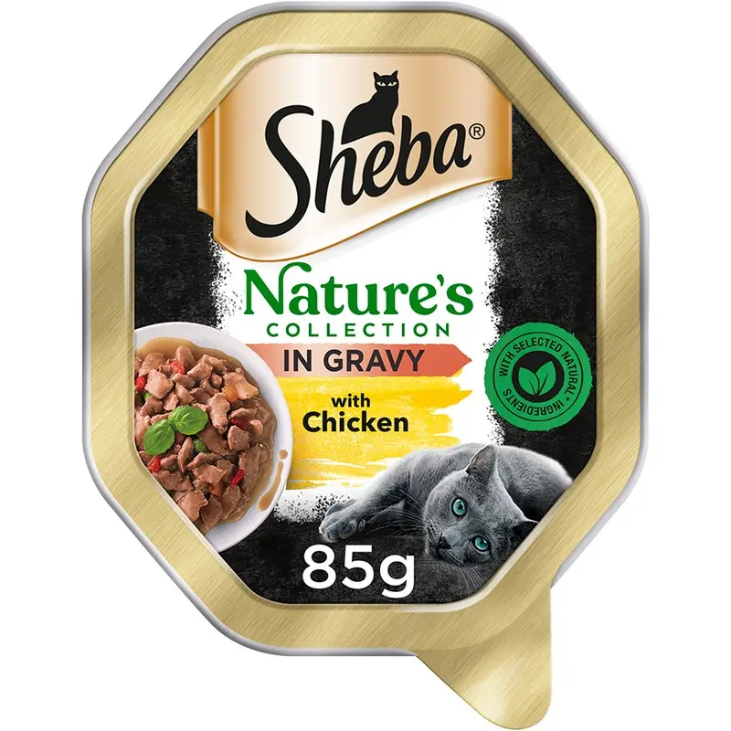 Sheba Natures Collection Wet Adult Cat Food Chicken & Red Pepper In Sauce 85G Tray