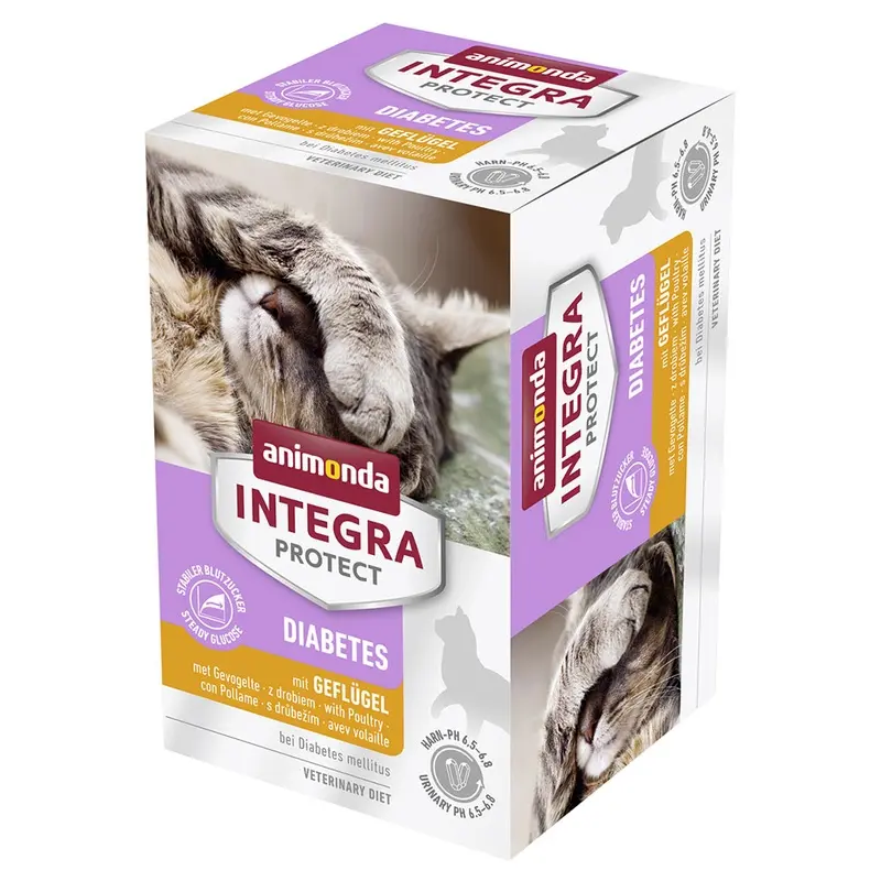 Animonda Integra Protect Diabetes 6 X 100G - Poultry