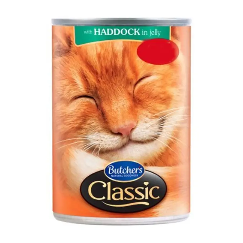 Butchers Haddock In Jelly Tinned Cat Food 400G Butchers