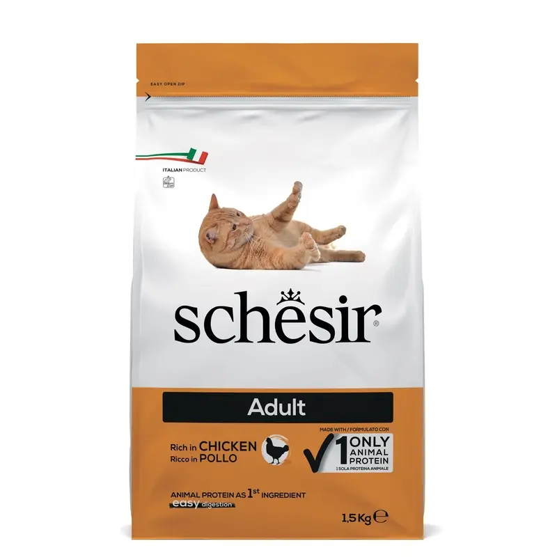 Schesir Cat Maintenance Chicken, 1er Pack (1 x 1.55 kg
