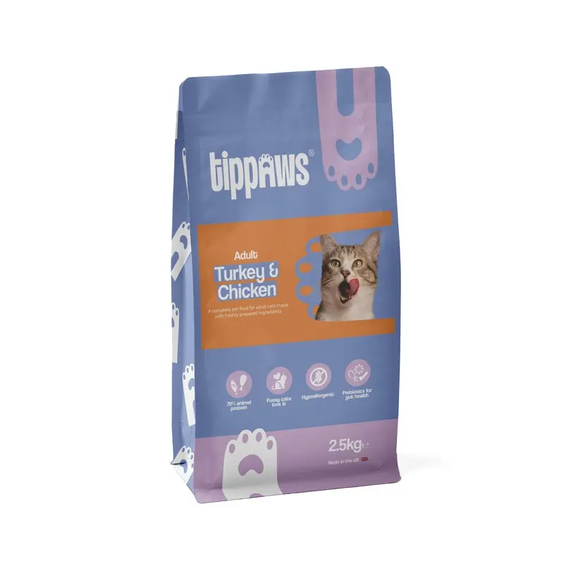 Tippaws Turkey & Chicken - Dry Cat Food For Adult Cats