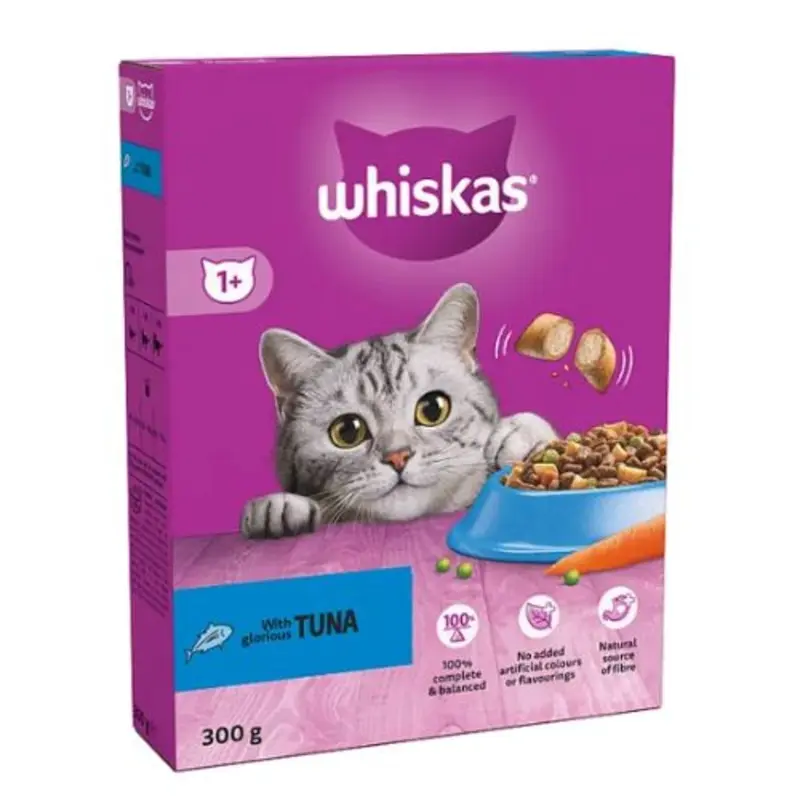 With Tuna Dry Cat Food 1 Yr + 300G Whiskas
