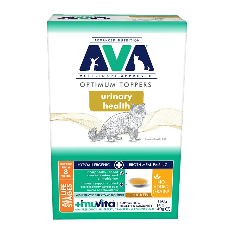 Ava Urinary Health Broth Meal Pairing Cat Food Topper 4 X 40G