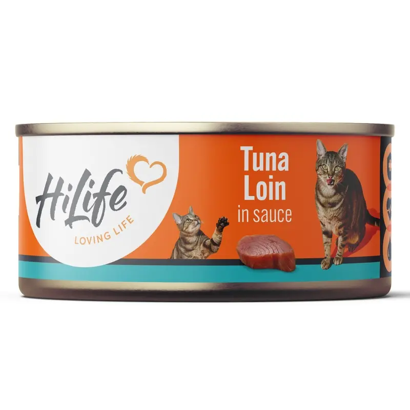 Hilife Wet Adult Cat Food Tuna Loin In Sauce 70G Can