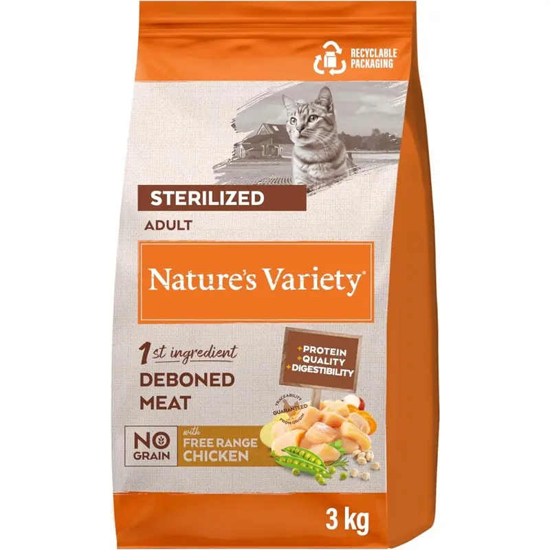 Natures Variety Selected Adult Sterilized Free Range Chicken 1X3kg Small