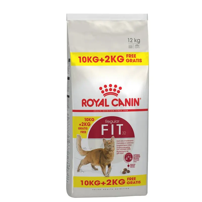 Royal Canin Regular Fit - 10Kg + 2Kg Free!