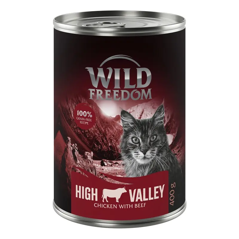 Wild Freedom Adult 6 X 400G - High Valley - Beef & Chicken