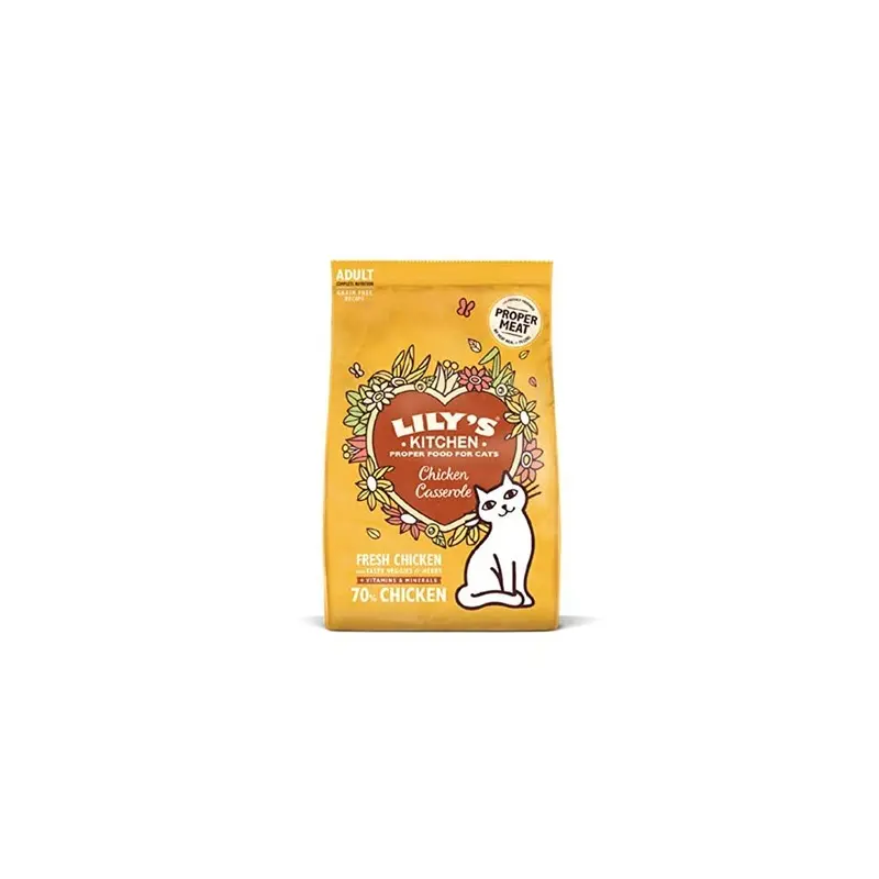 Lilys Kitchen Delicious Chicken Complete Dry Food For Cats (800G) - (Pack Of 2) 800G