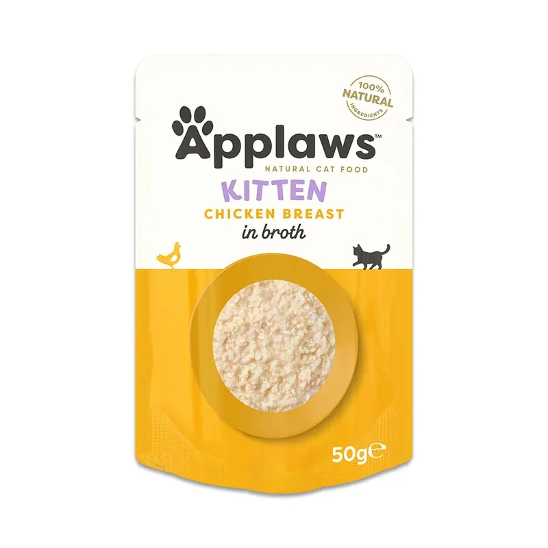 Applaws Natural Wet Kitten Food Chicken Breast In Broth 50G