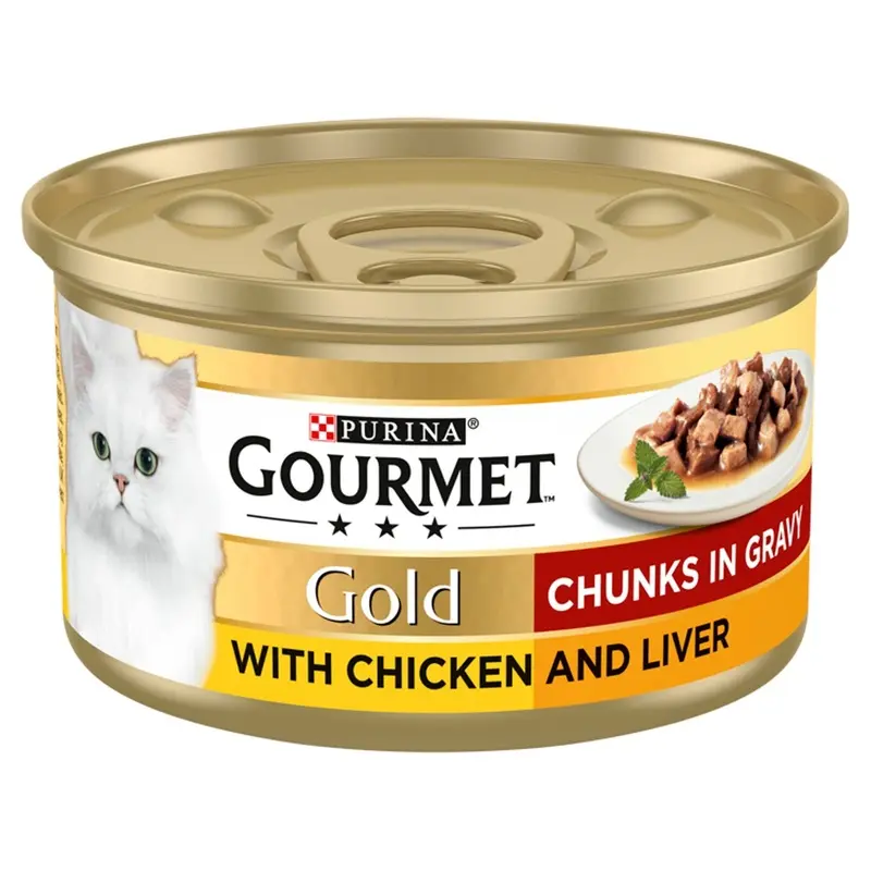 Gourmet Gold Chicken & Liver in Gravy 12 x 85g 1020g