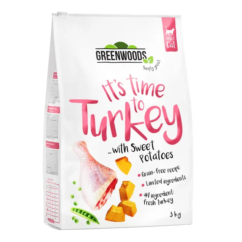 Greenwoods Turkey With Sweet Potatoes, Peas & Pumpkin - 3Kg