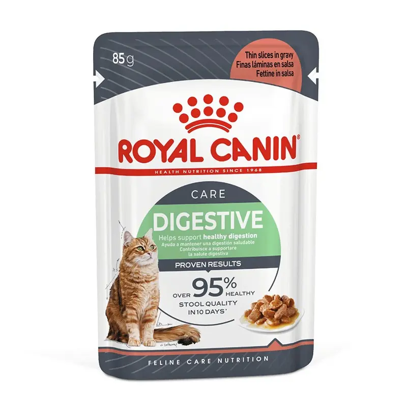 Royal Canin Feline Digestive Care Wet Adult Cat Food Chunks In Gravy 12X85G