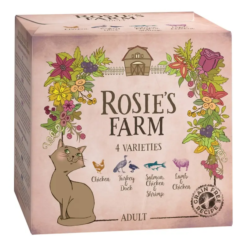Rosies Farm Adult Mixed Trial Packs - Trays - 4 X 100G