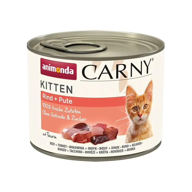 Animonda Carny Kitten 12 X 200G - Beef & Turkey