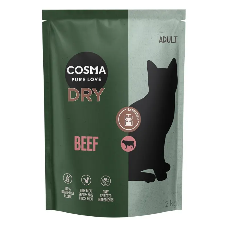 Cosma Extruded Beef Dry Food - 2Kg