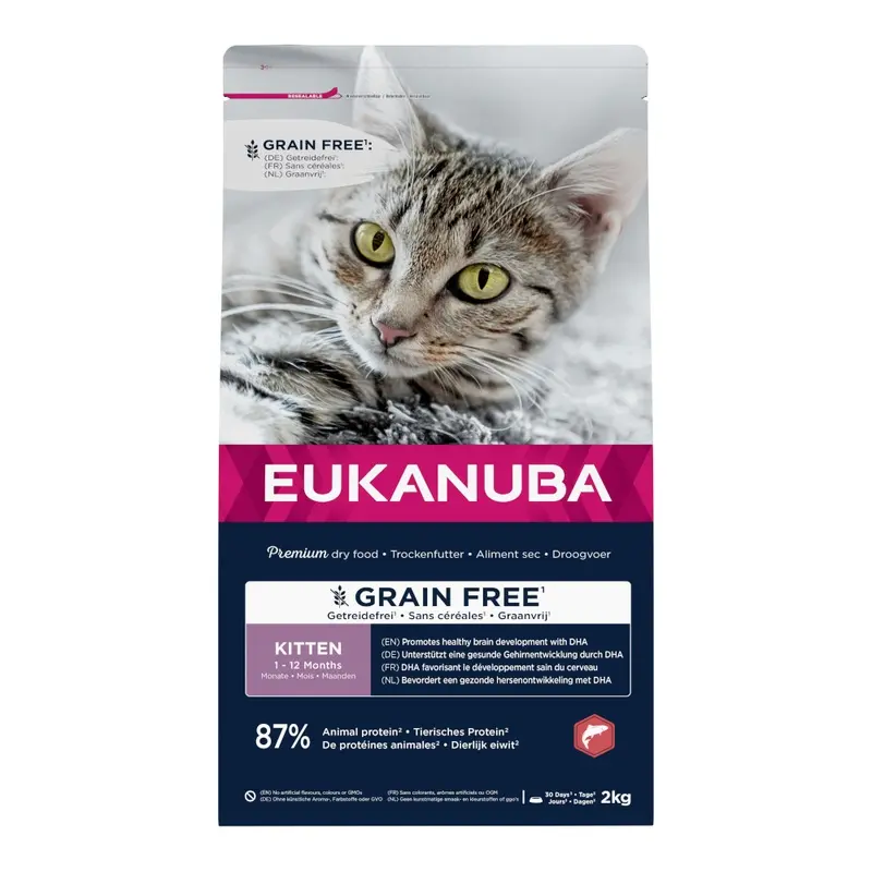 Eukanuba Kitten Grain-Free Rich In Salmon - 2Kg