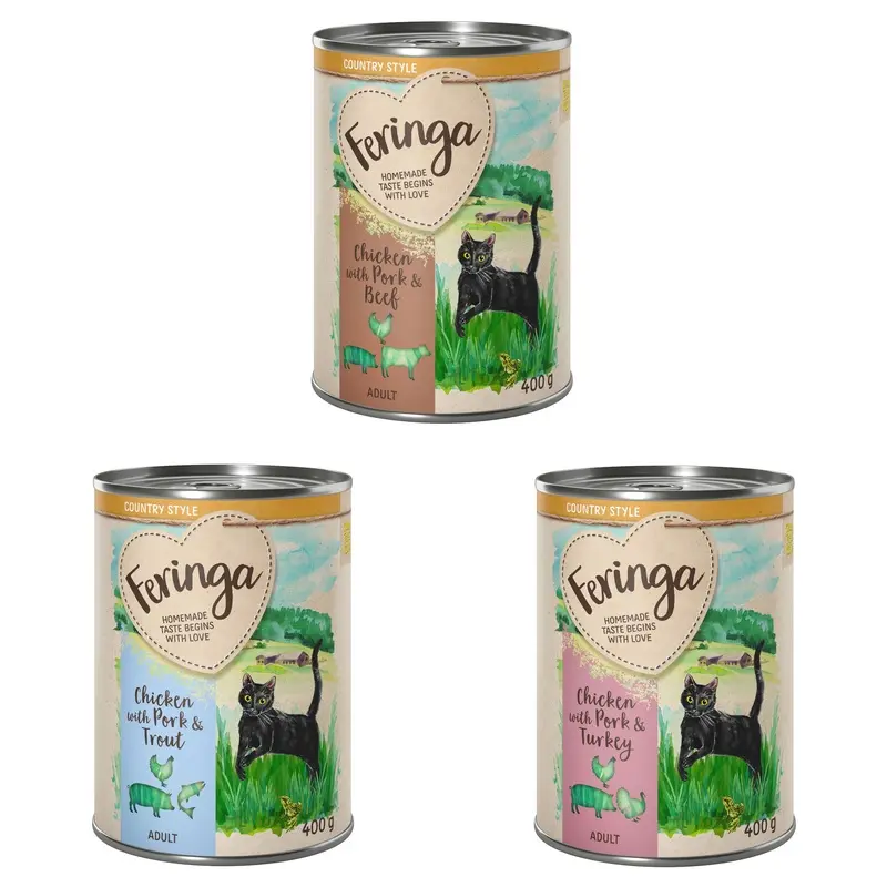 Feringa Country Style Menu 6 X 400G - Mixed Pack 1 (3 Varieties)