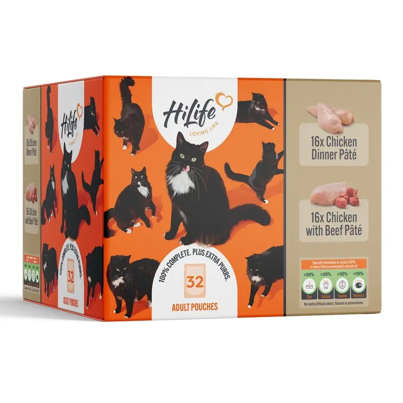 Hi Life Hilife Chicken Recipes In Pt Adult Wet Cat Food - X 70G Grain Size 32