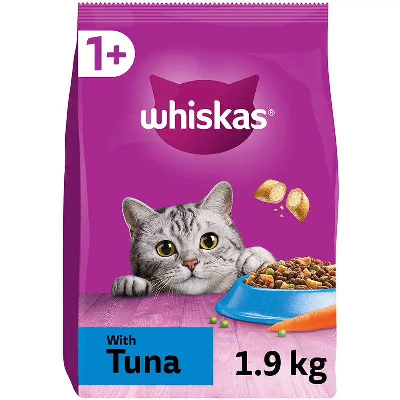 Whiskas Dry 1+ Adult Cat Food Tuna 1.9Kg