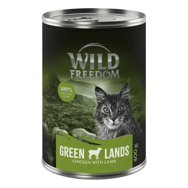 Wild Freedom Adult 6 X 400G - Green Lands - Lamb & Chicken
