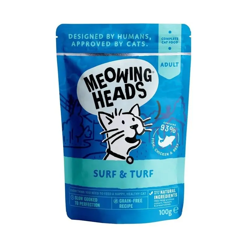Meowing Heads Grain (Surf & Turf) Wet Cat Food